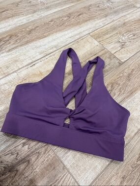 Fabletics Oasis Twist Purple Sports Bra